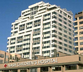 Andrew Nash is thrilled with the popularity of his new children's hospital, which is "packing 'em in."